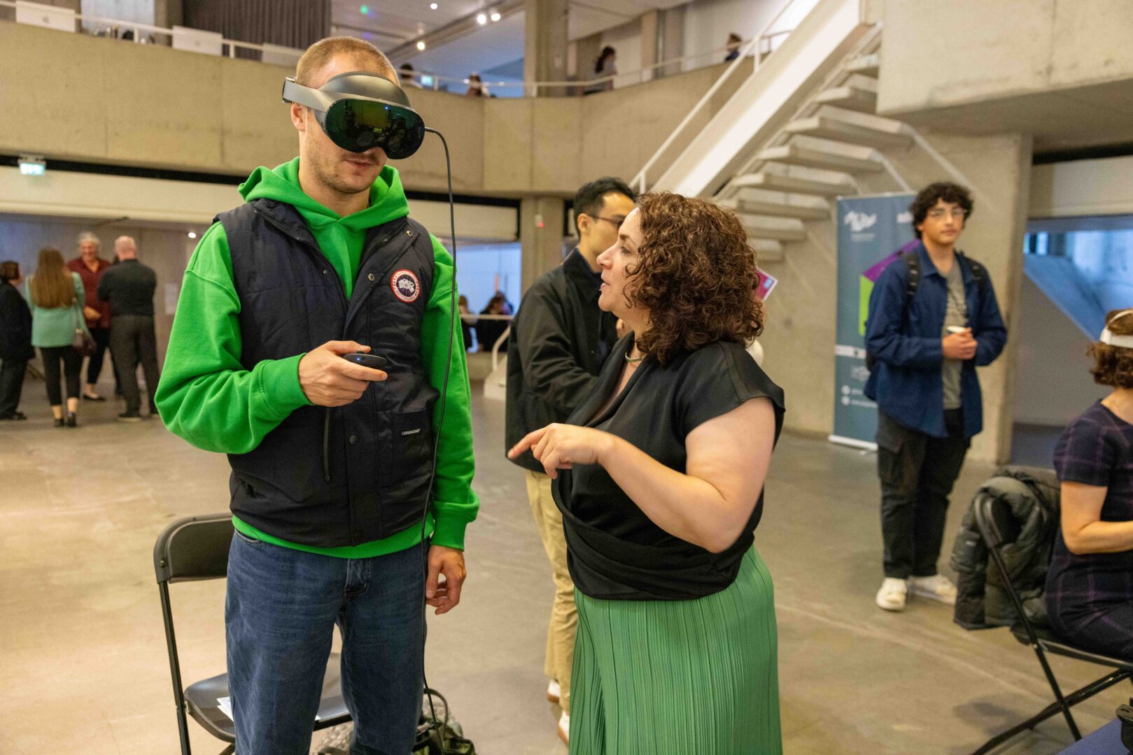 European Researchers Night - a demonstration of AI and technology at the Douglas Hyde Gallery in Trinity College Dublin