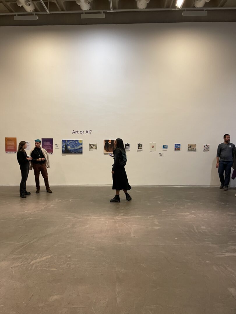 European Researchers Night - a demonstration of AI and technology at the Douglas Hyde Gallery in Trinity College Dublin