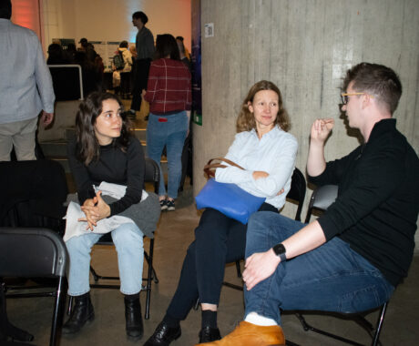 Image of ADAPT's #ExploreAI exhibit as part of European Researchers' Night 2024 in the Douglas Hyde Gallery